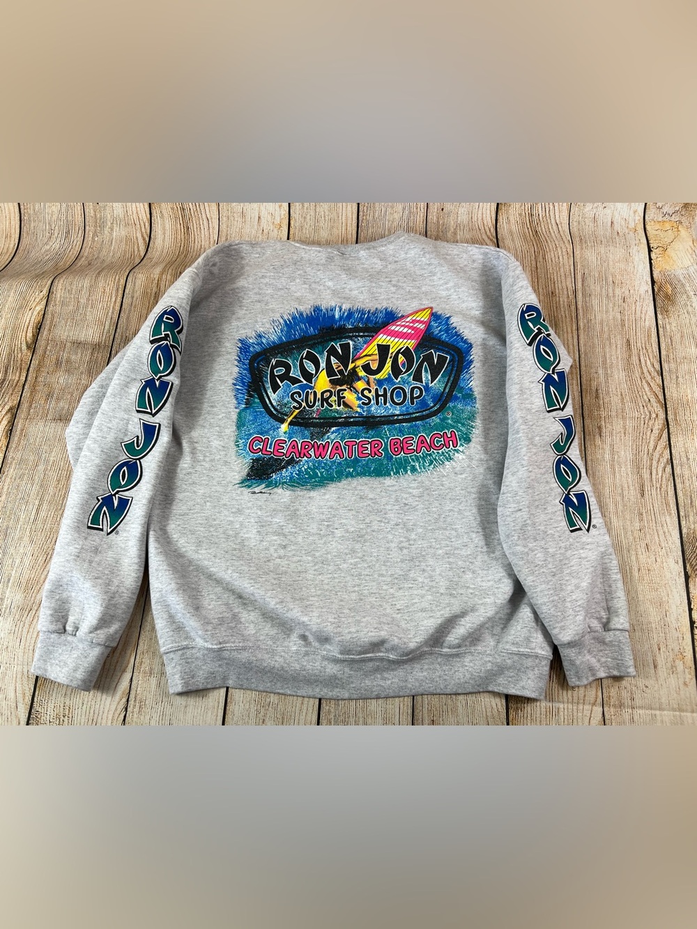 Ron Jon Surf Shop Clearwater Beach Florida Crewneck Sweatshirt Large